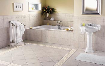 San Marcos flooring options for a great bathroom.