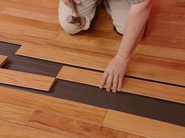 How to install hardwood over another type of floor.