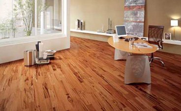 Hardwood floors need a professional finish to resist water.