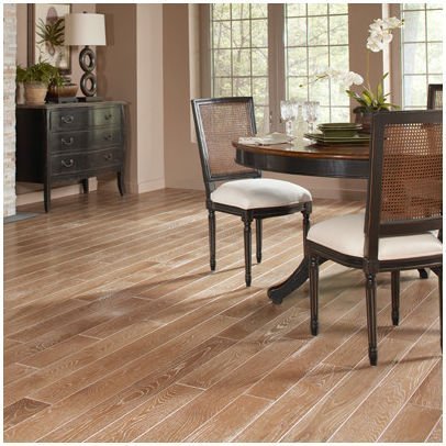 Solid hardwood offers a lovely finish for any part of the house.