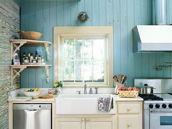 Rustic kitchen theme.