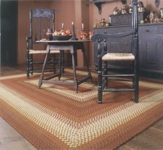 Braided rugs are durable and long lasting.