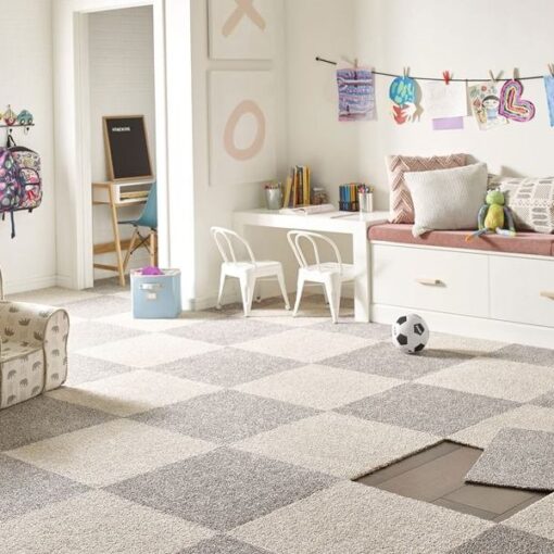 DIY Carpet Tile Flooring Ideas