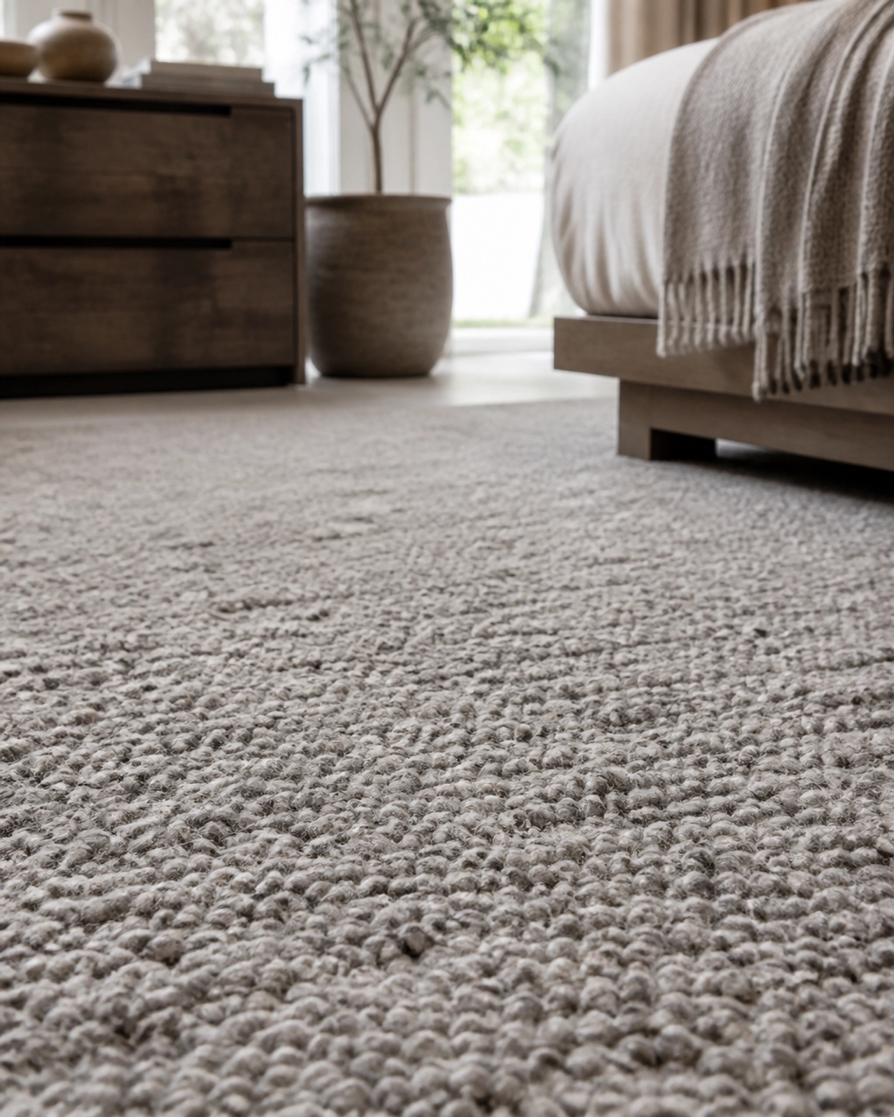 Transition Between Wool and Tile